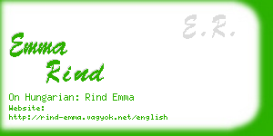 emma rind business card